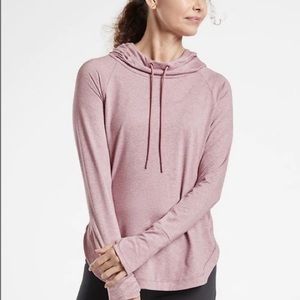 Athleta Uptempo Hoodie Sweatshirt Pink Small